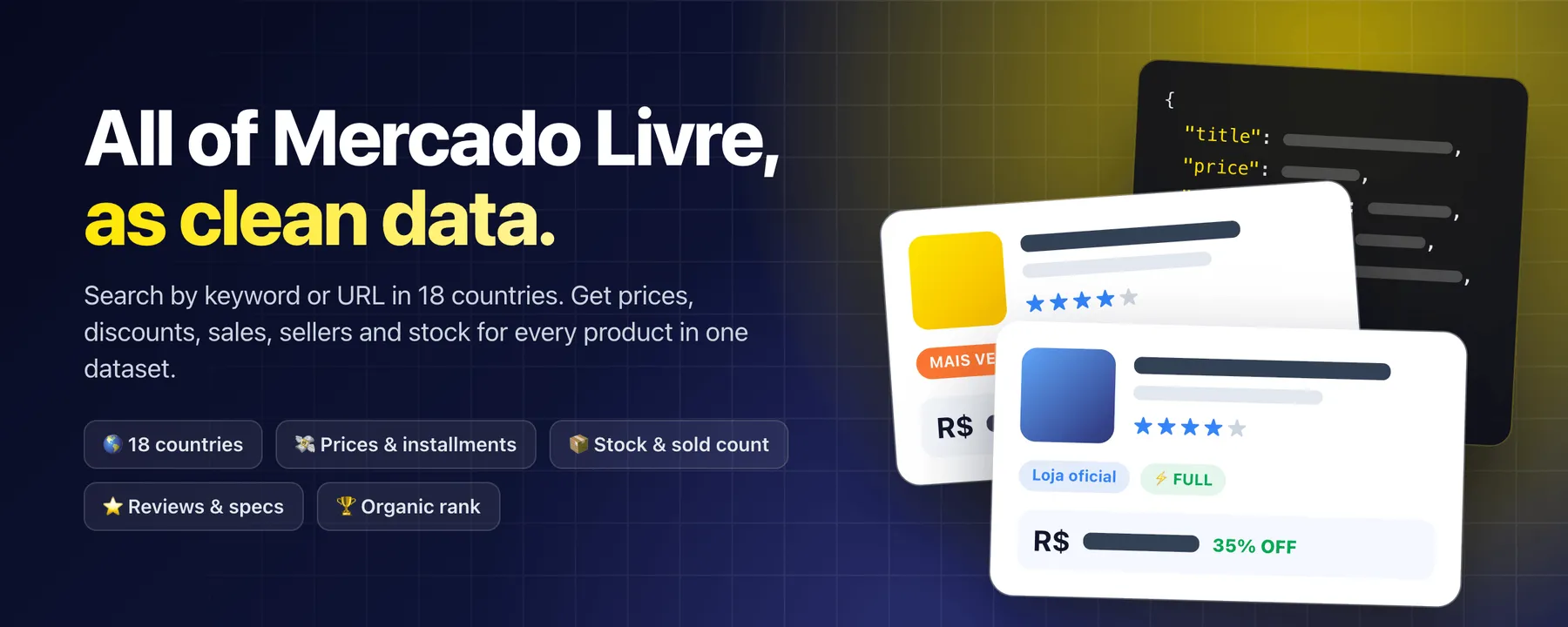 Mercado Livre & MercadoLibre Scraper