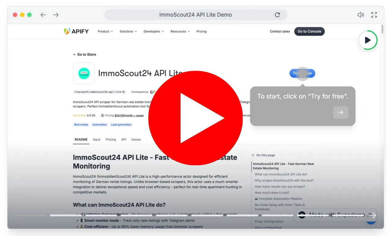How to scrape ImmoScout24 API