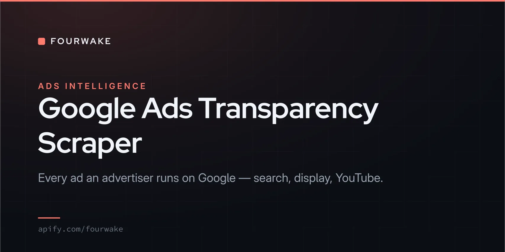 Google Ads Transparency Scraper