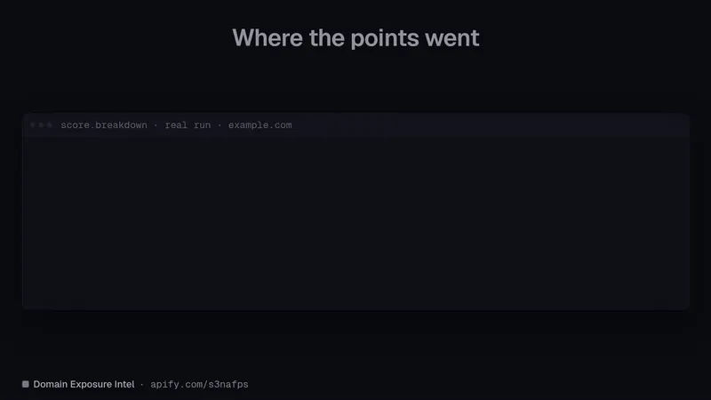 Domain Exposure Intel demo