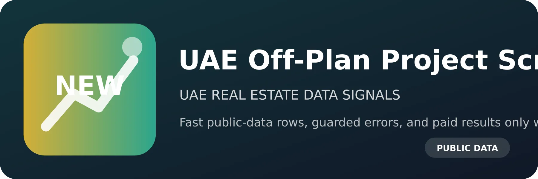 UAE Off-Plan Project Scraper logo