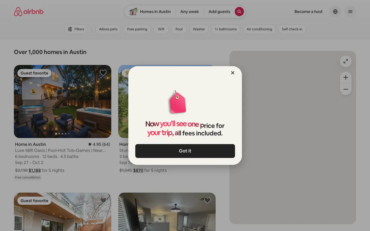 Airbnb-vs-Hotel Cost Comparator — compare the real all-in cost of a rental against a hotel