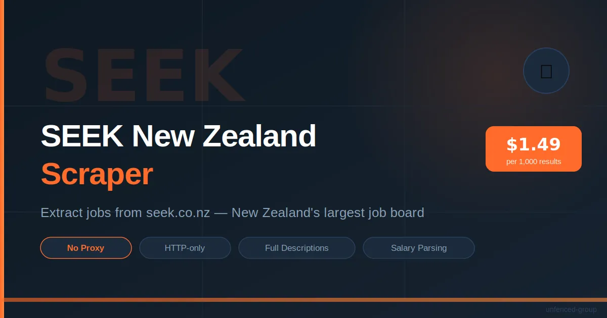 SEEK New Zealand Scraper
