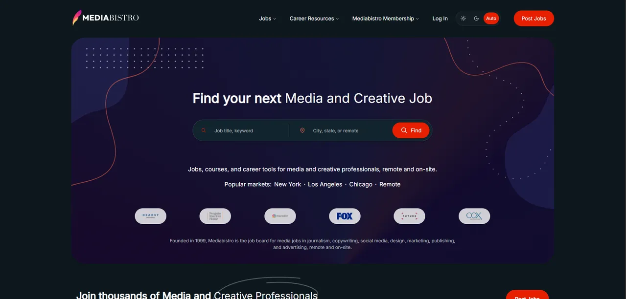 MediaBistro.com Scraper