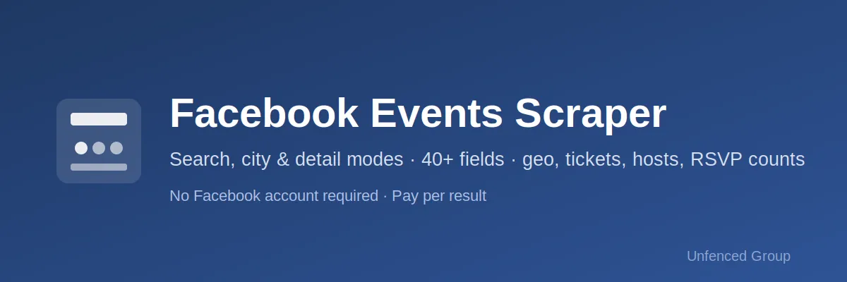 Facebook Events Scraper