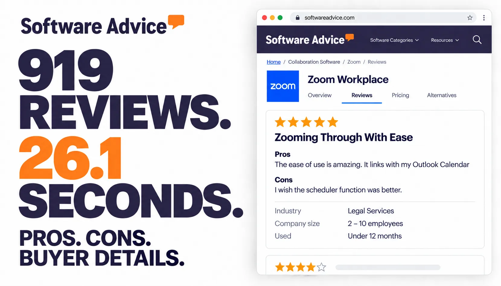 919 reviews. 26.1 seconds. Pros. Cons. Buyer details.