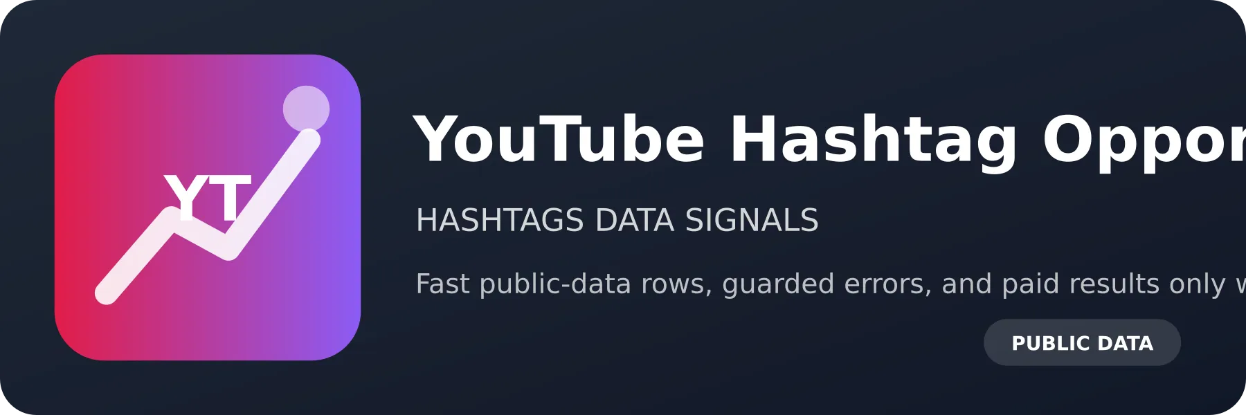 YouTube Hashtag Opportunity Finder logo