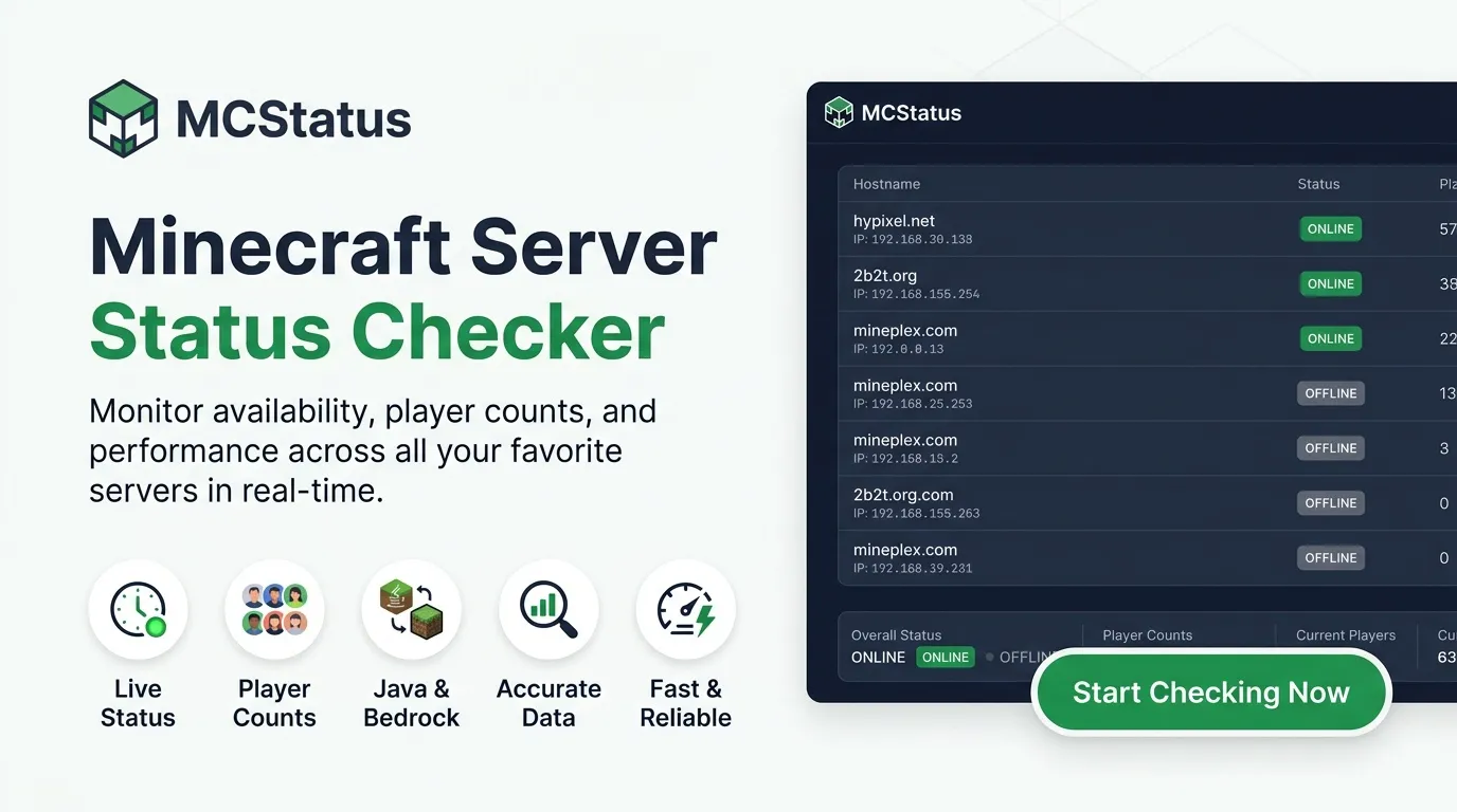 Minecraft Server Status Checker