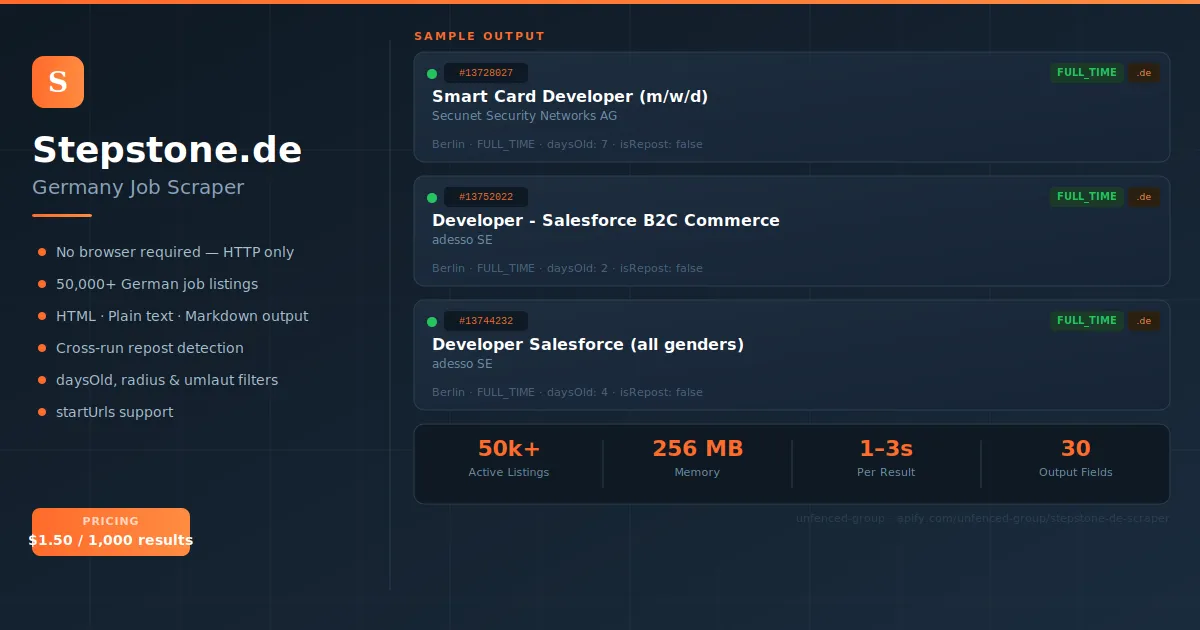 Stepstone Germany Scraper