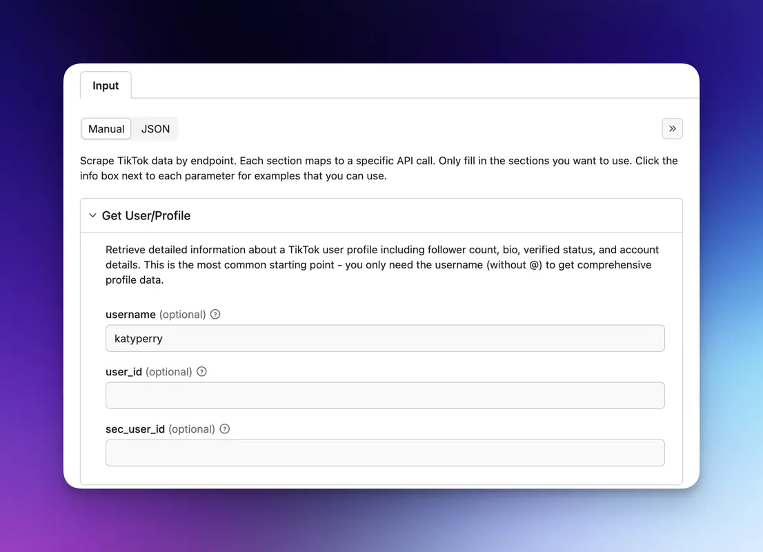Input GUI entering Katyperry