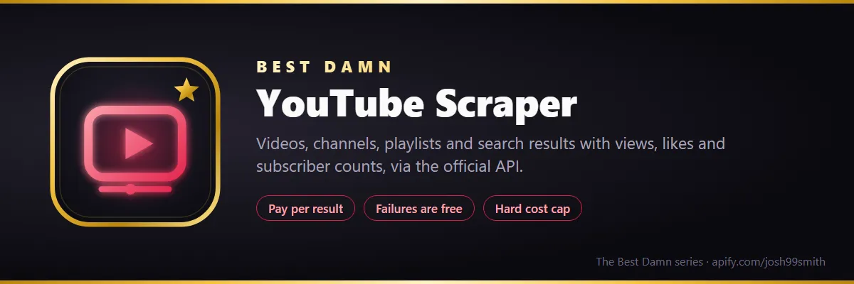 youtube-scraper banner