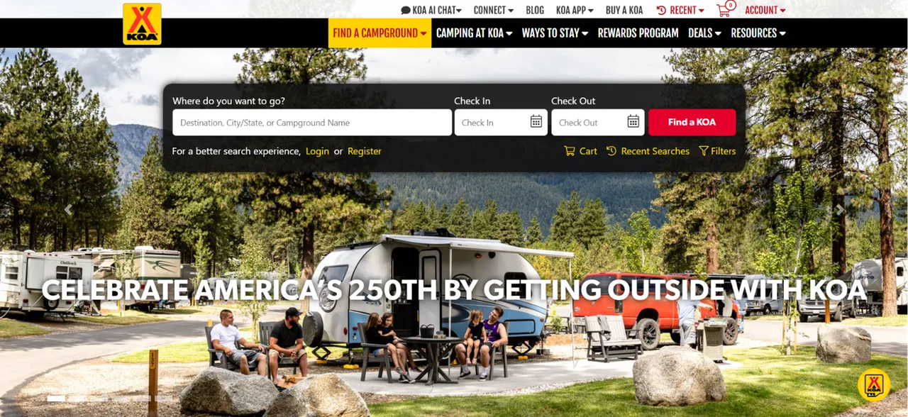 KOA.com Scraper