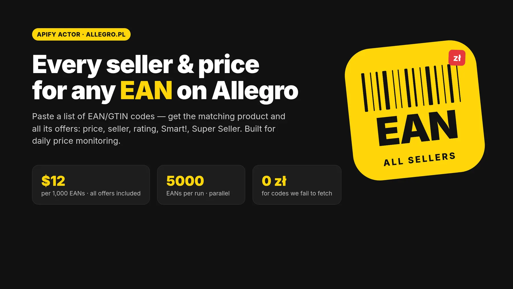 Allegro Prices by EAN