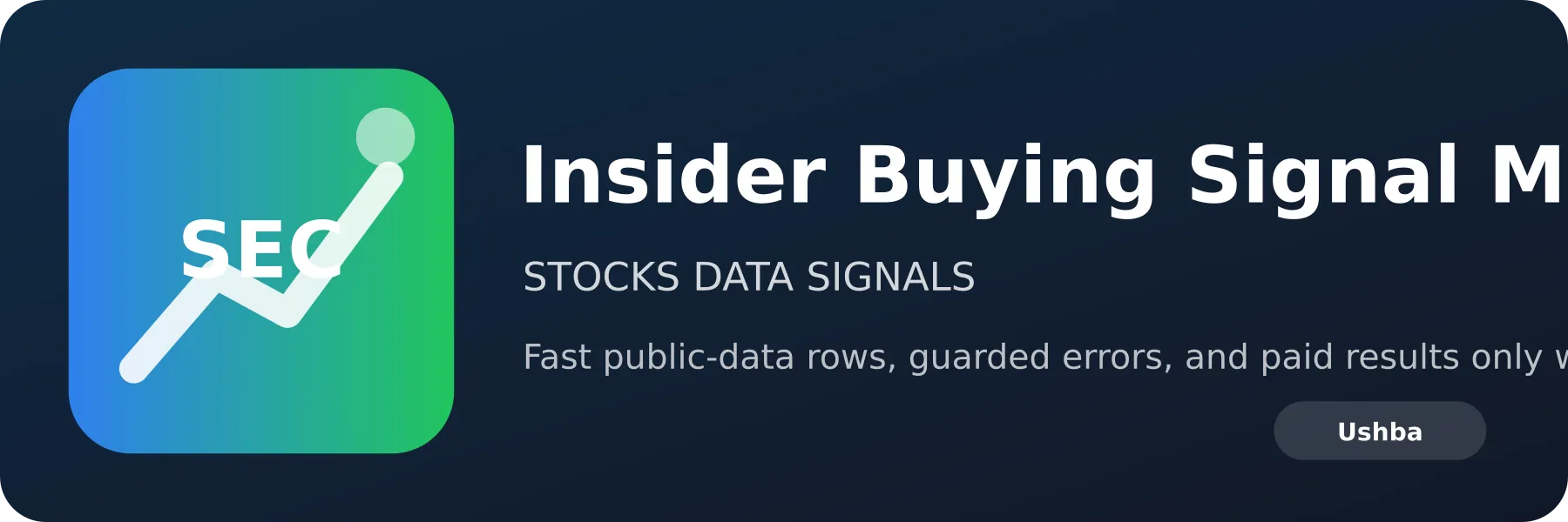 Insider Buying Signal Monitor logo