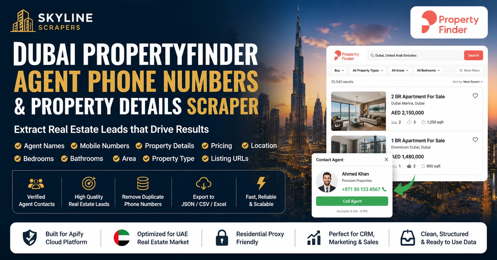 Dubai Property Phone Finder Banner