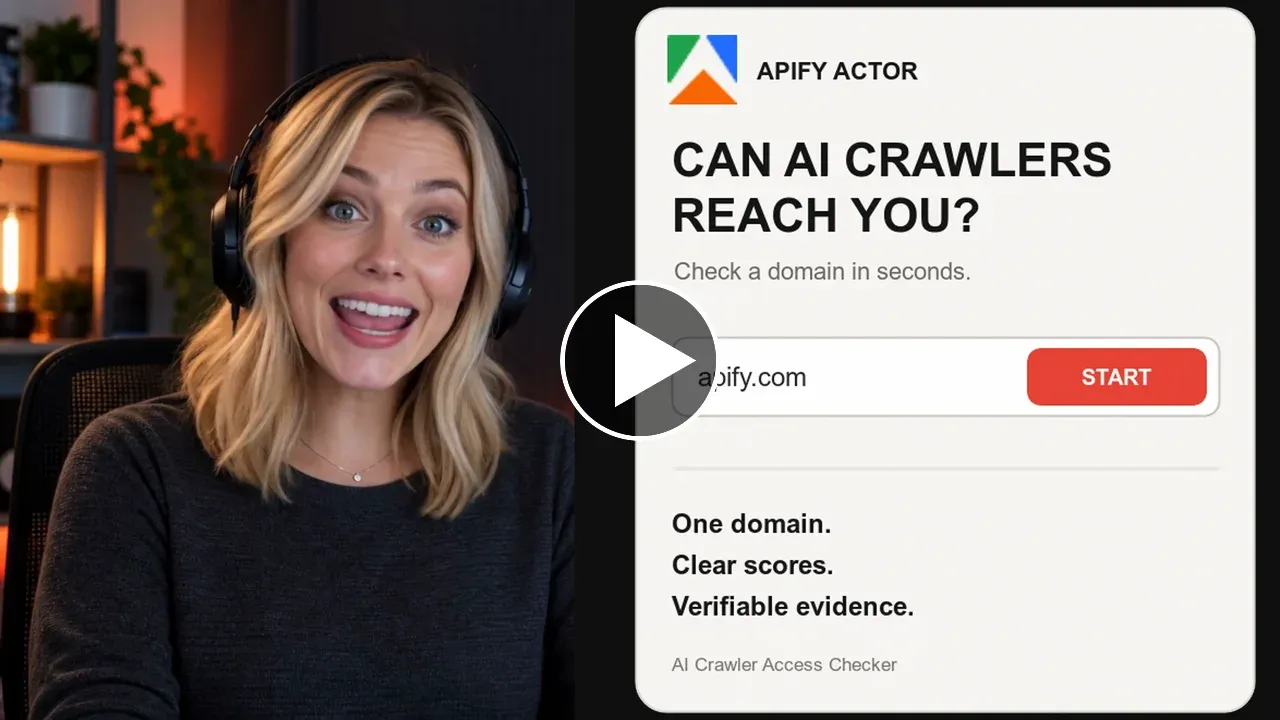 AI Crawler Access Checker — watch the 7-second product demo