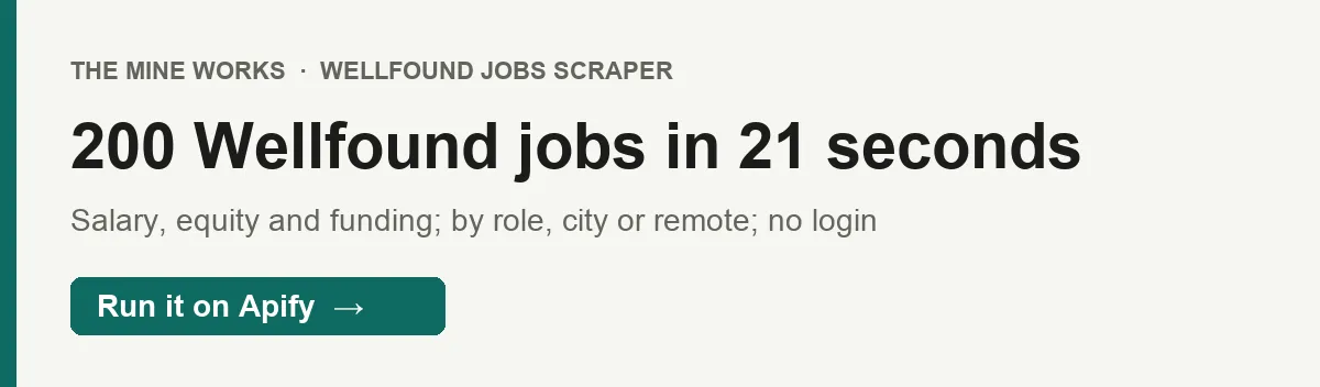 200 Wellfound jobs in 21 seconds