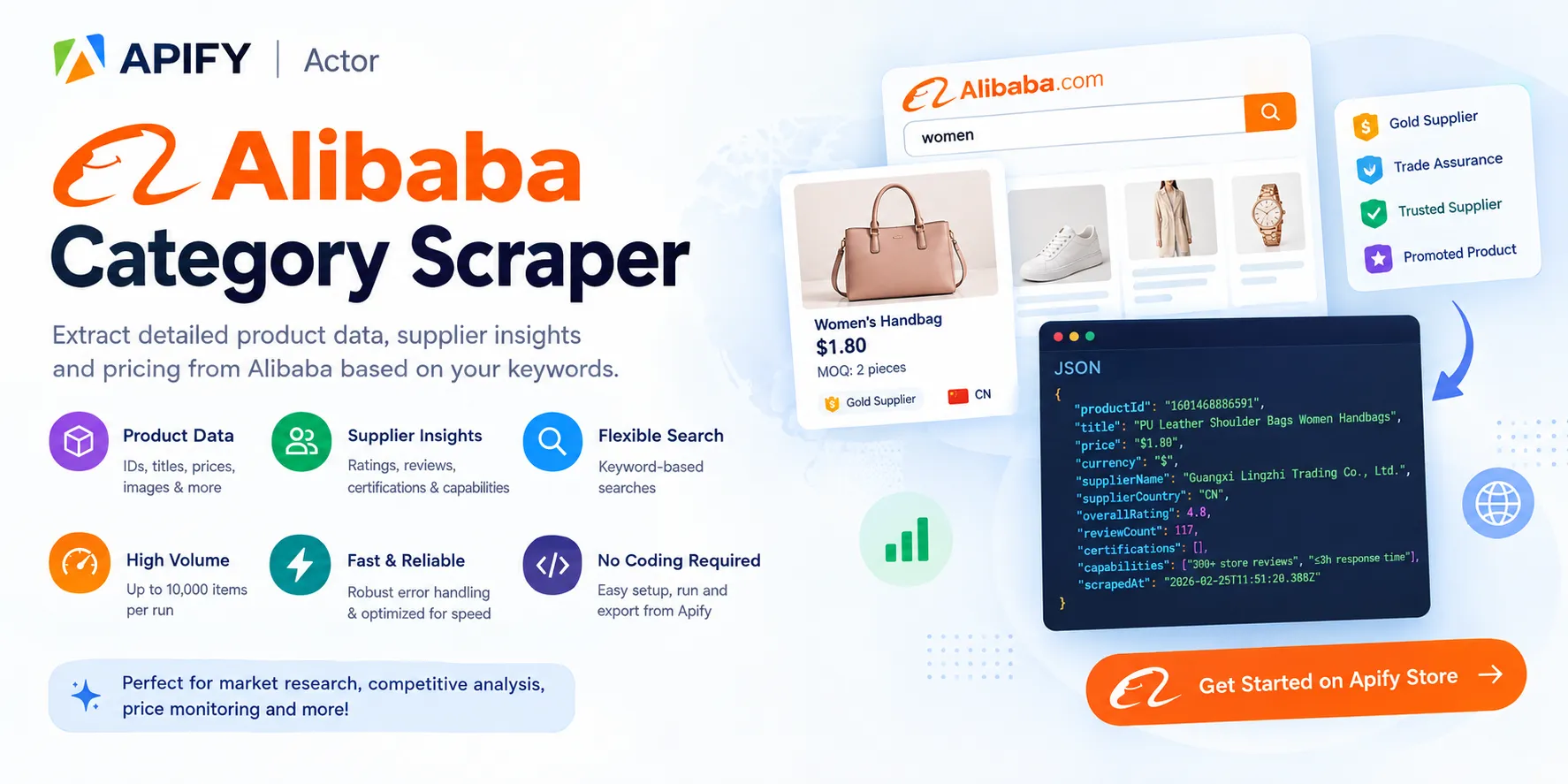 Alibaba Category Scraper