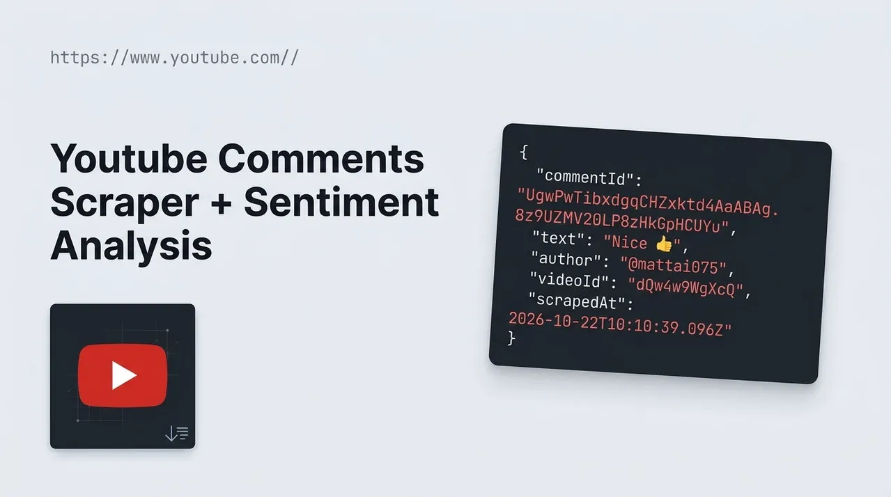 YouTube Comments Scraper cover