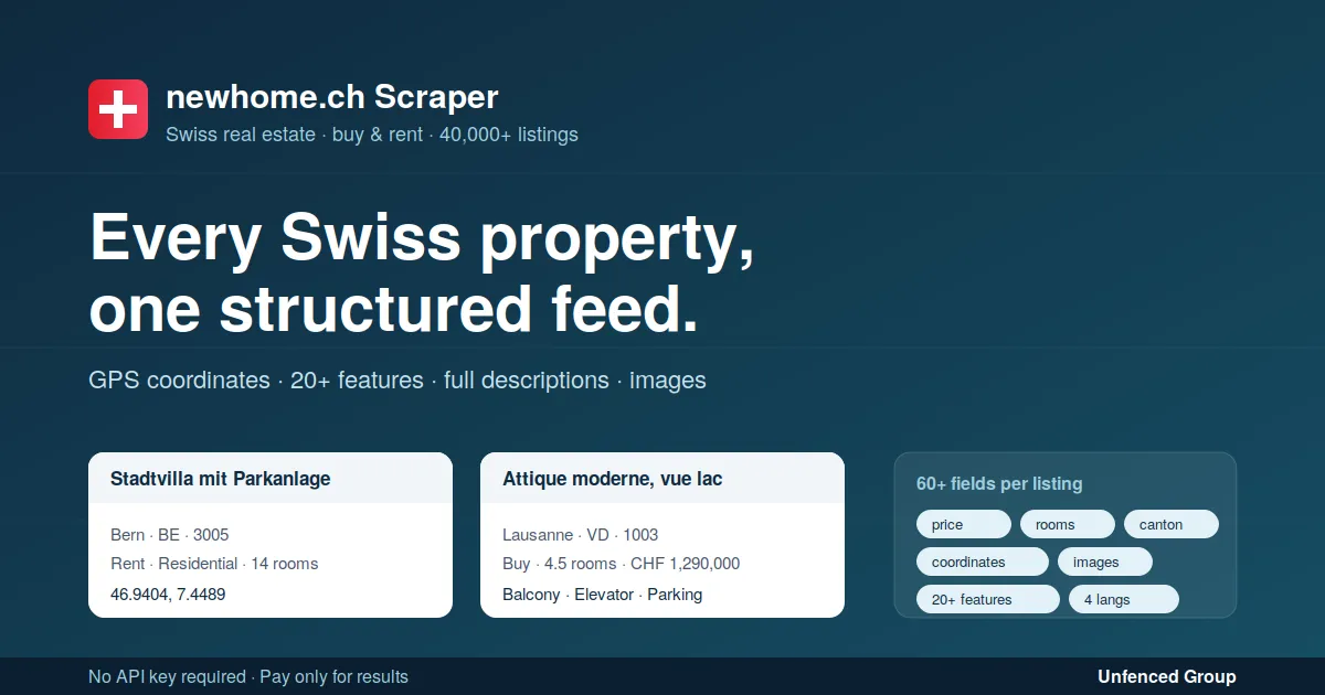 Newhome.ch Scraper