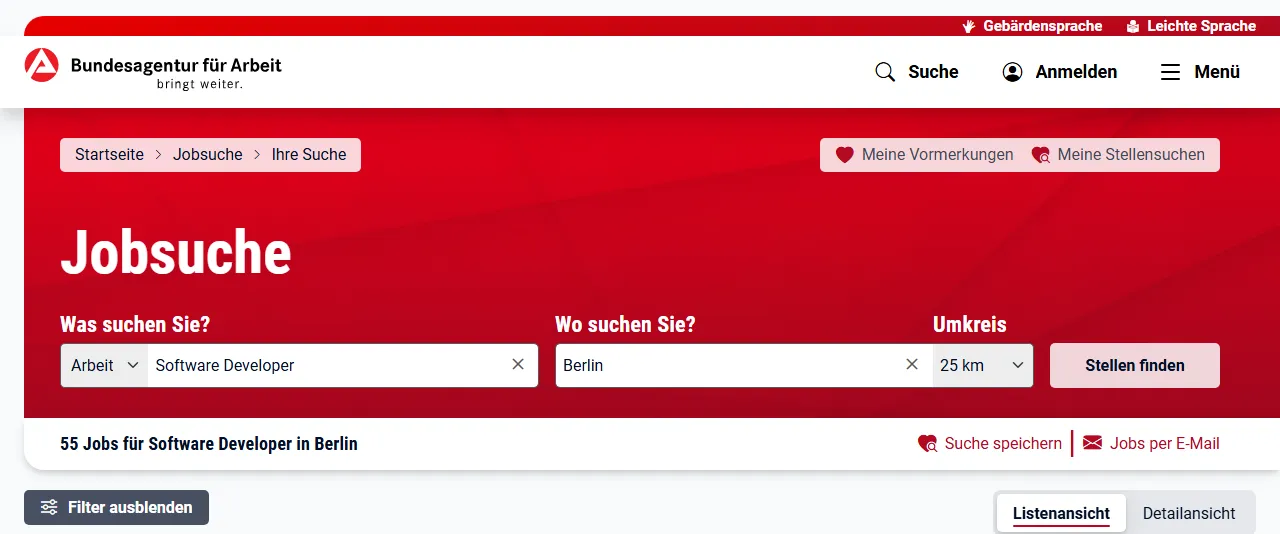 Arbeitsagentur Jobs Feed