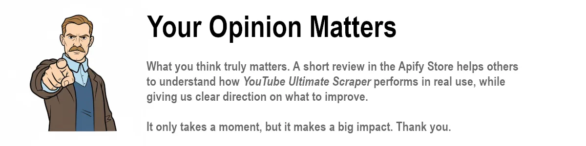 Your Opinion Matters