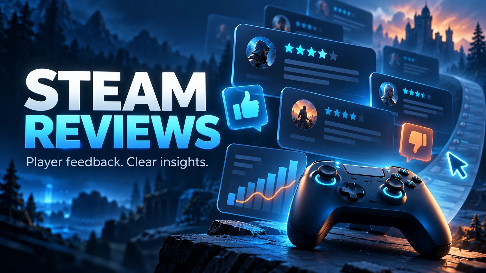 Steam Reviews illustration