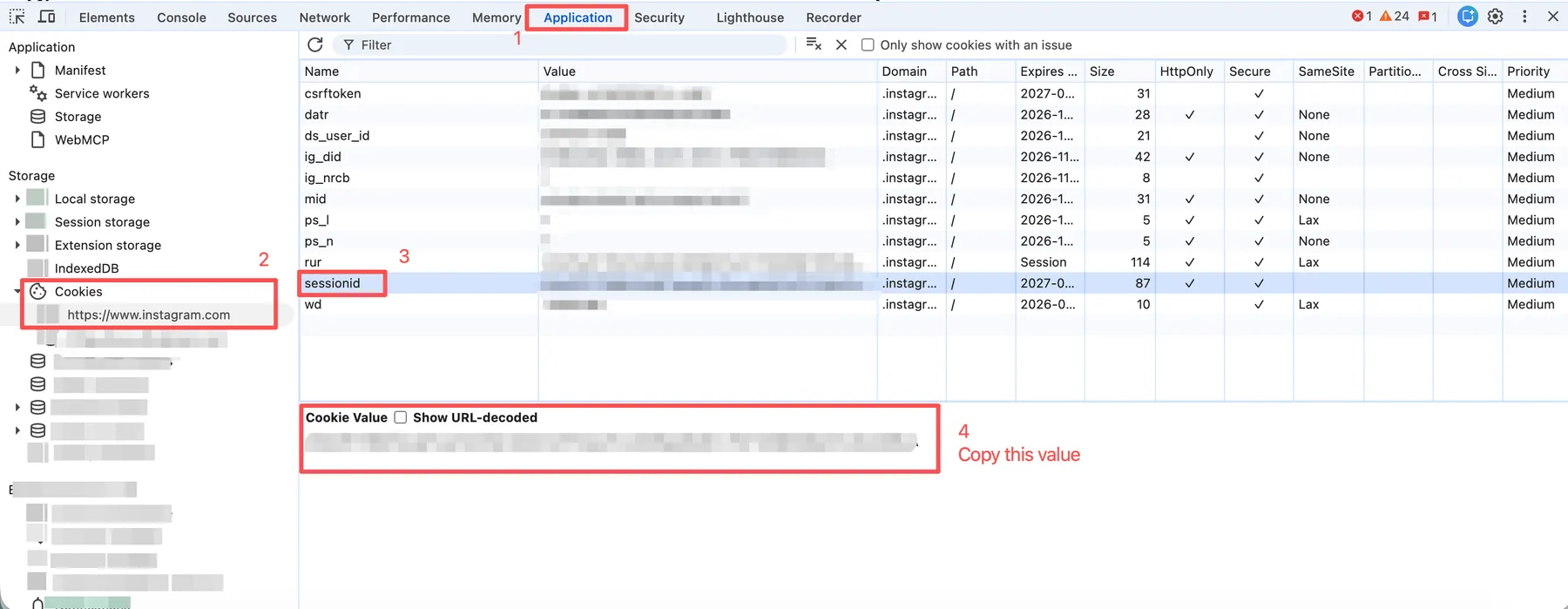 Instagram Session ID Configuration Guide