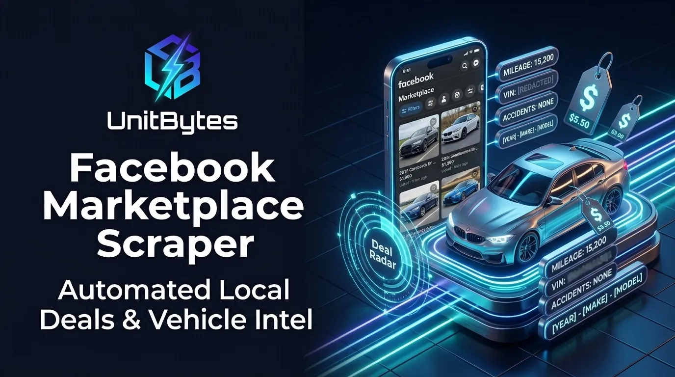 Facebook Marketplace Scraper API by UnitBytes