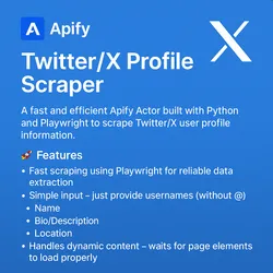 Twitter Profile Scraper avatar