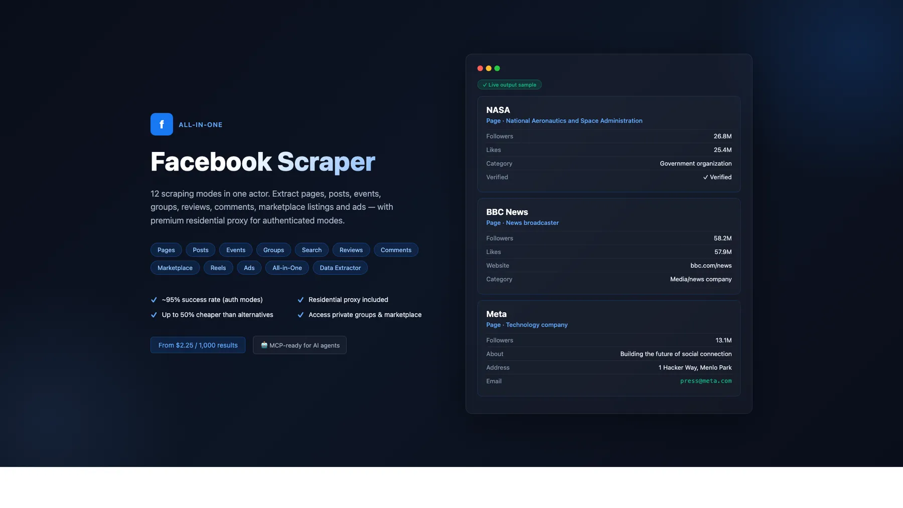 Facebook Scraper
