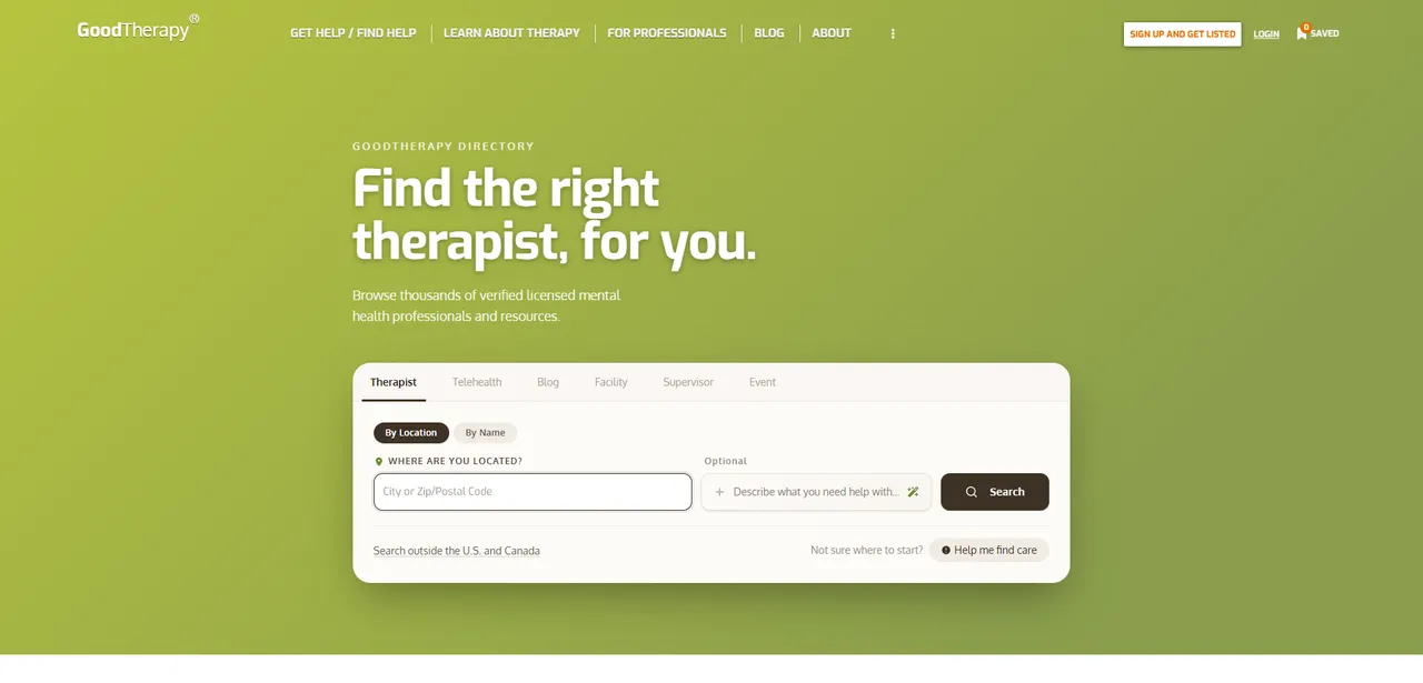 GoodTherapy.org Scraper