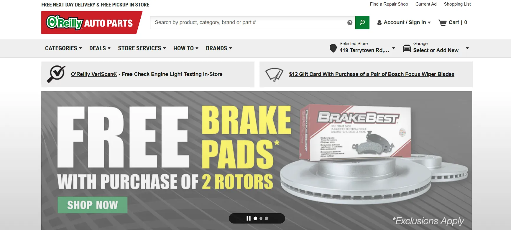 O'Reilly Auto Scraper