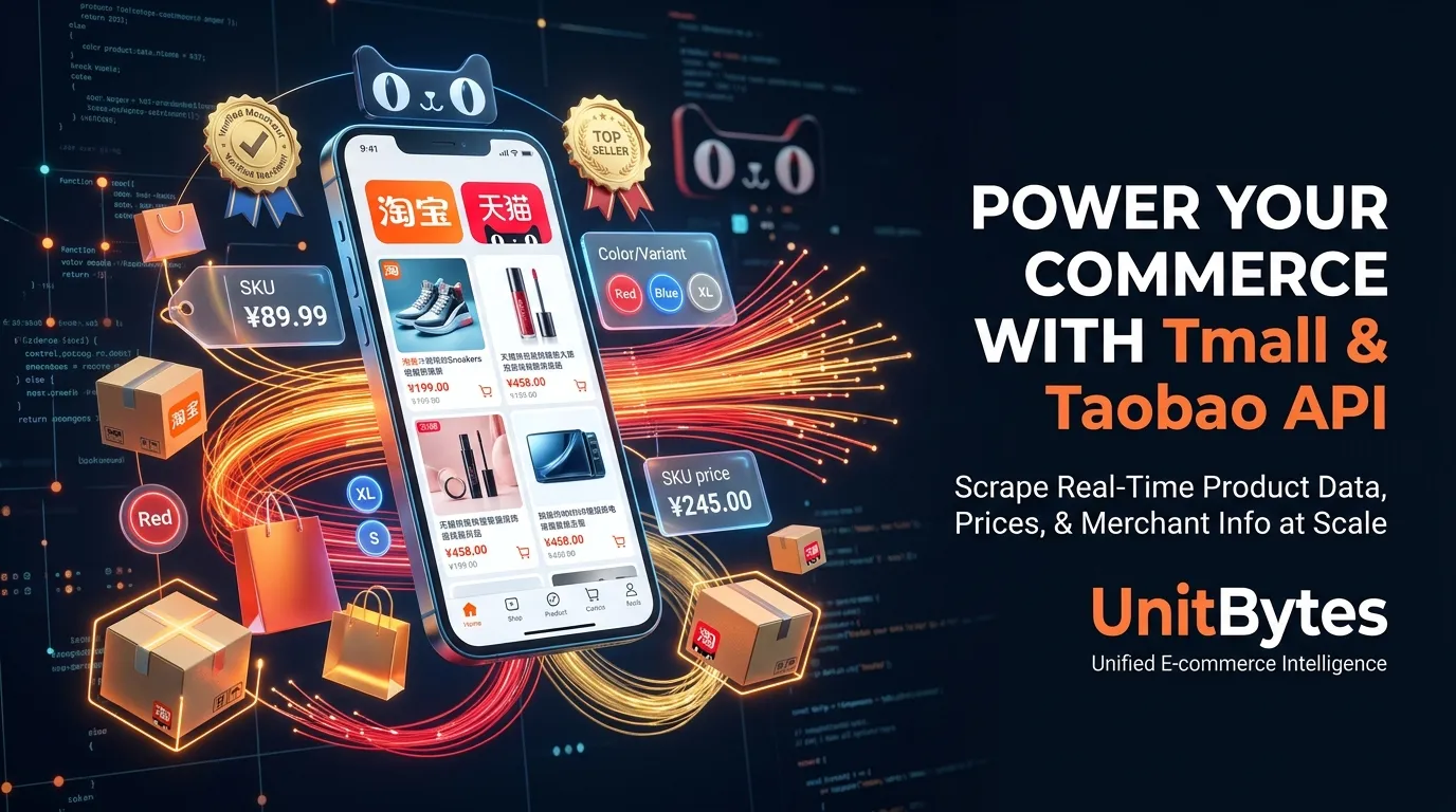 Taobao and Tmall Search & Product Catalog Scraper API by UnitBytes