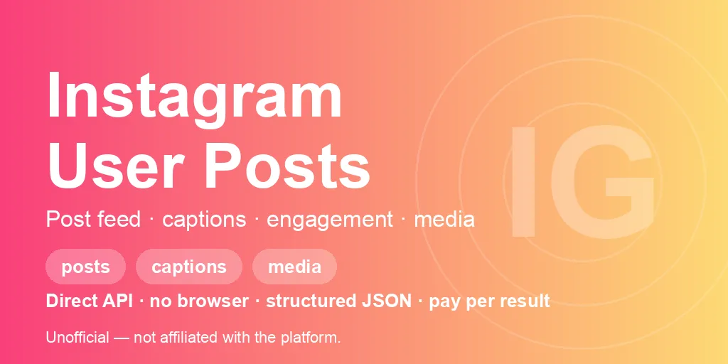 instagram-user-posts-scraper