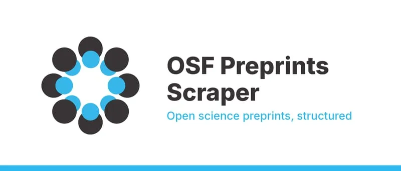 OSF Preprints Scraper for Open Science Framework Preprints and Providers