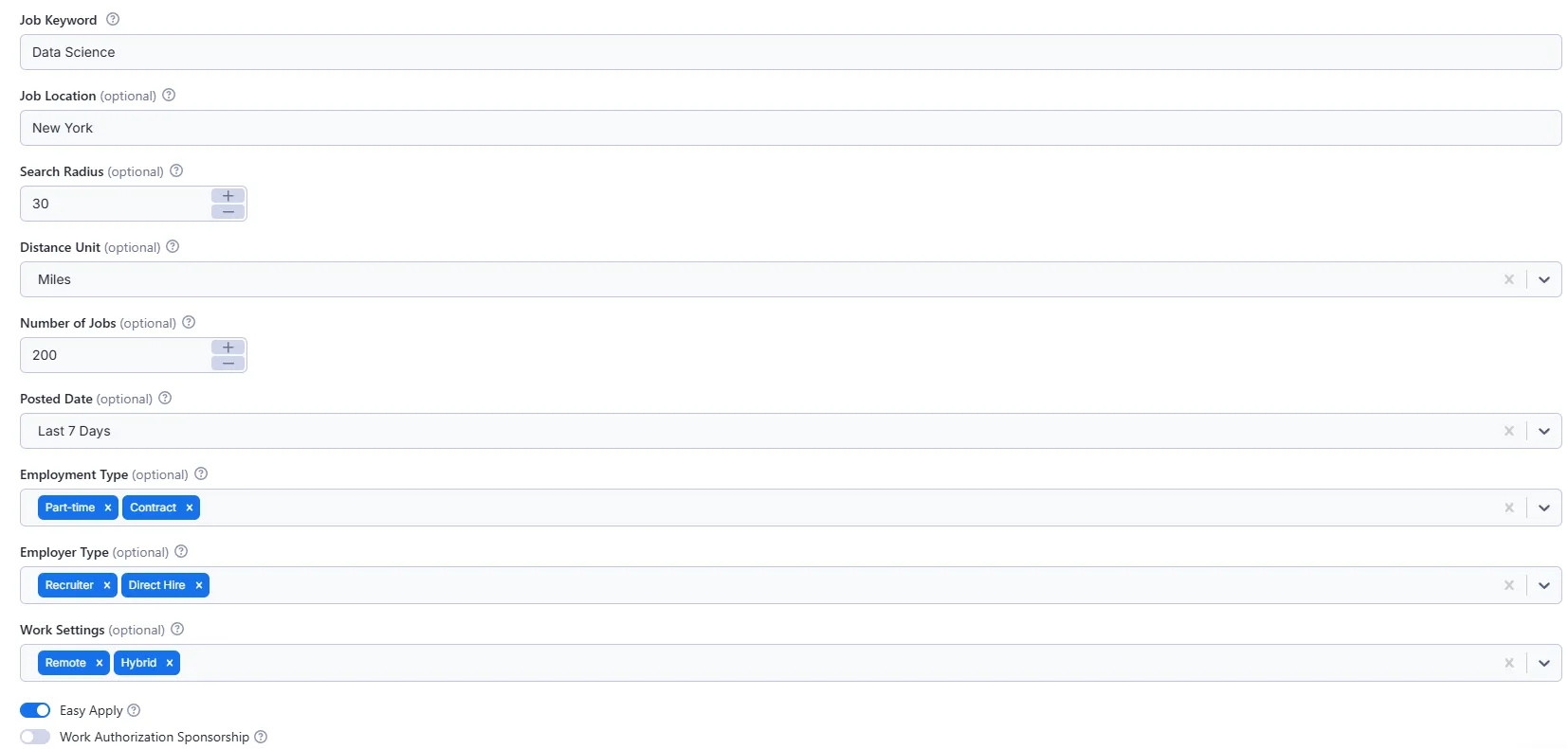 Dice Jobs Scraper Results