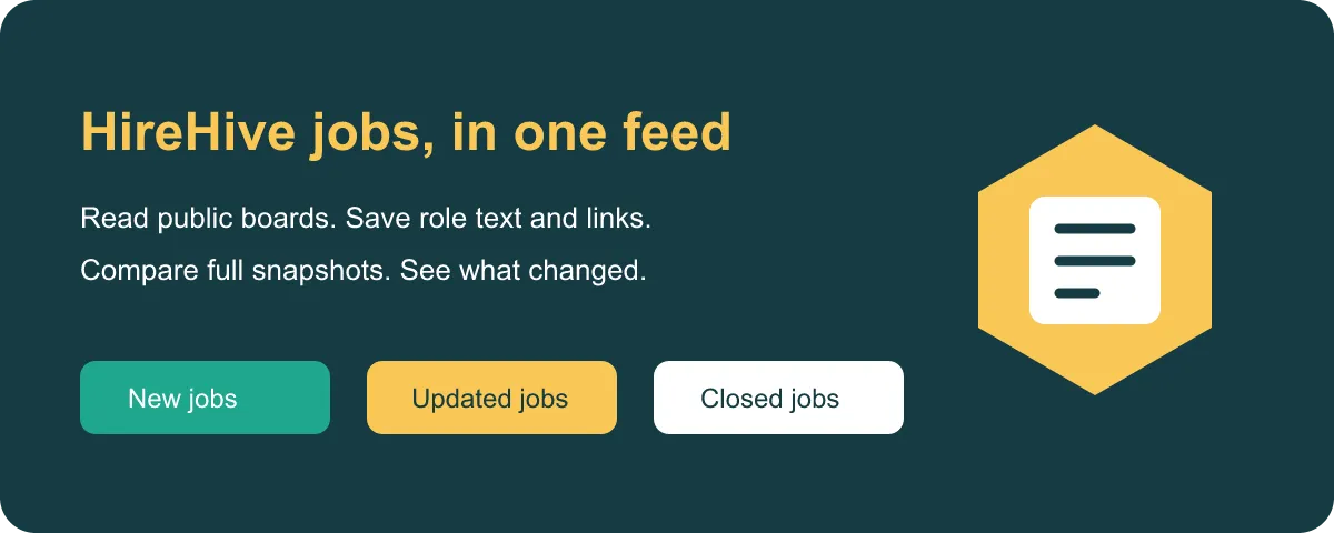 HireHive jobs and snapshot changes
