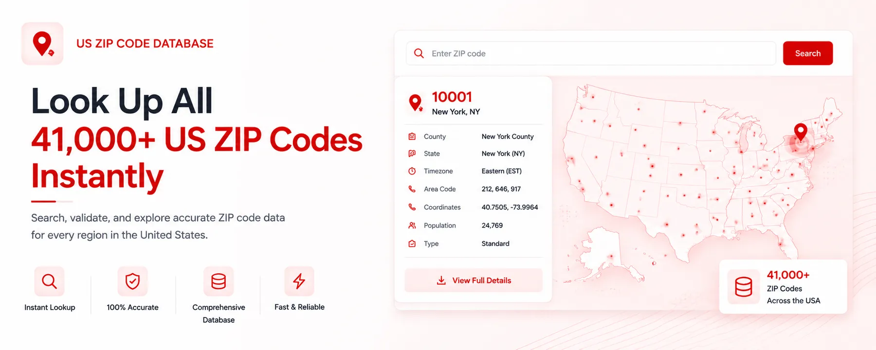 US ZIP Code Database