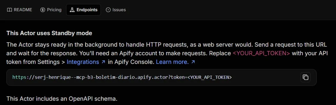 mcp b3 apify url