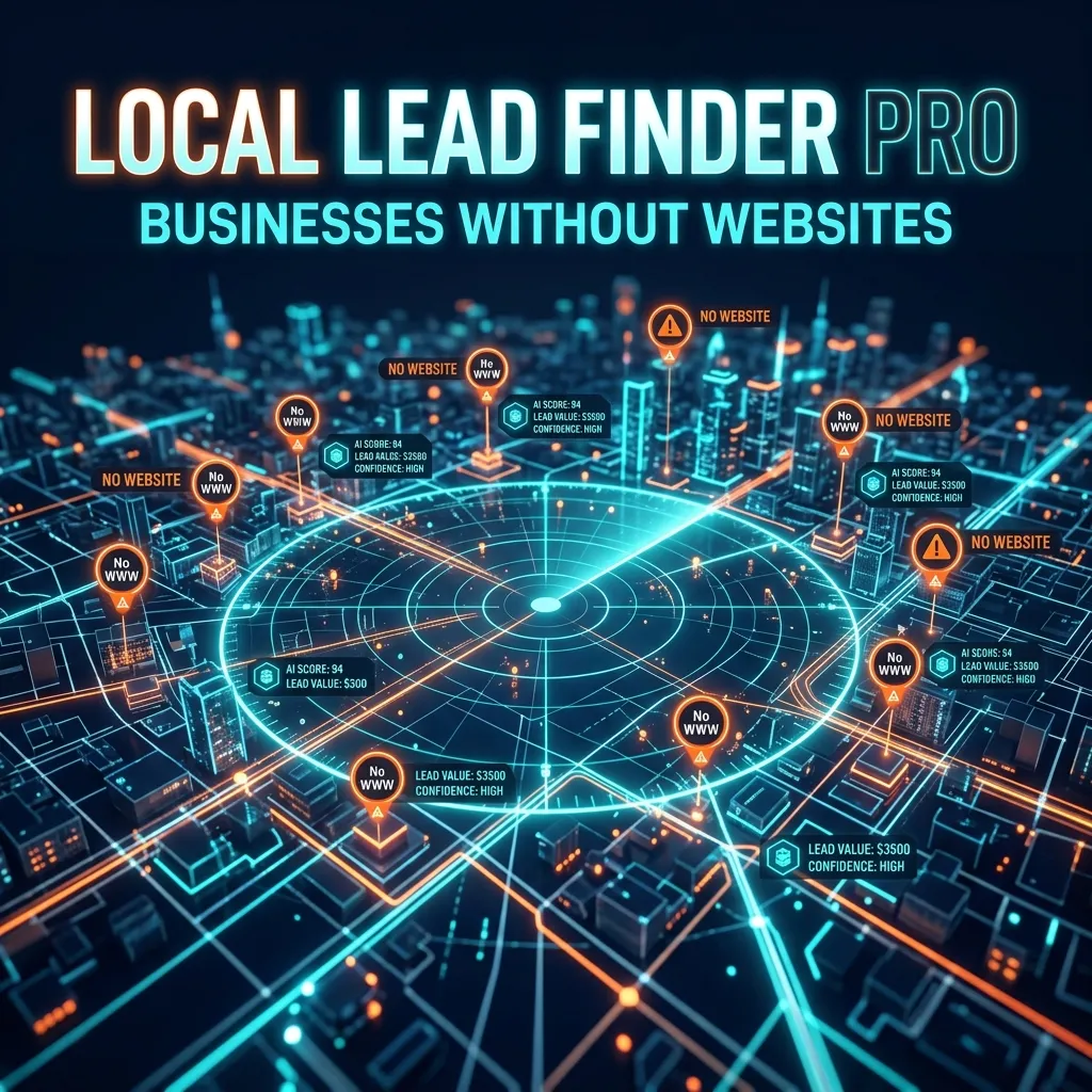 Local Lead Finder PRO - Businesses Without Websites