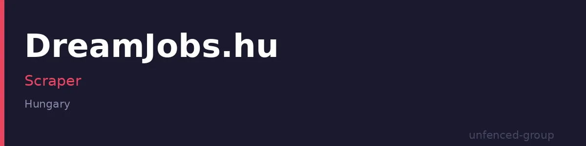 Dreamjobs.hu Scraper