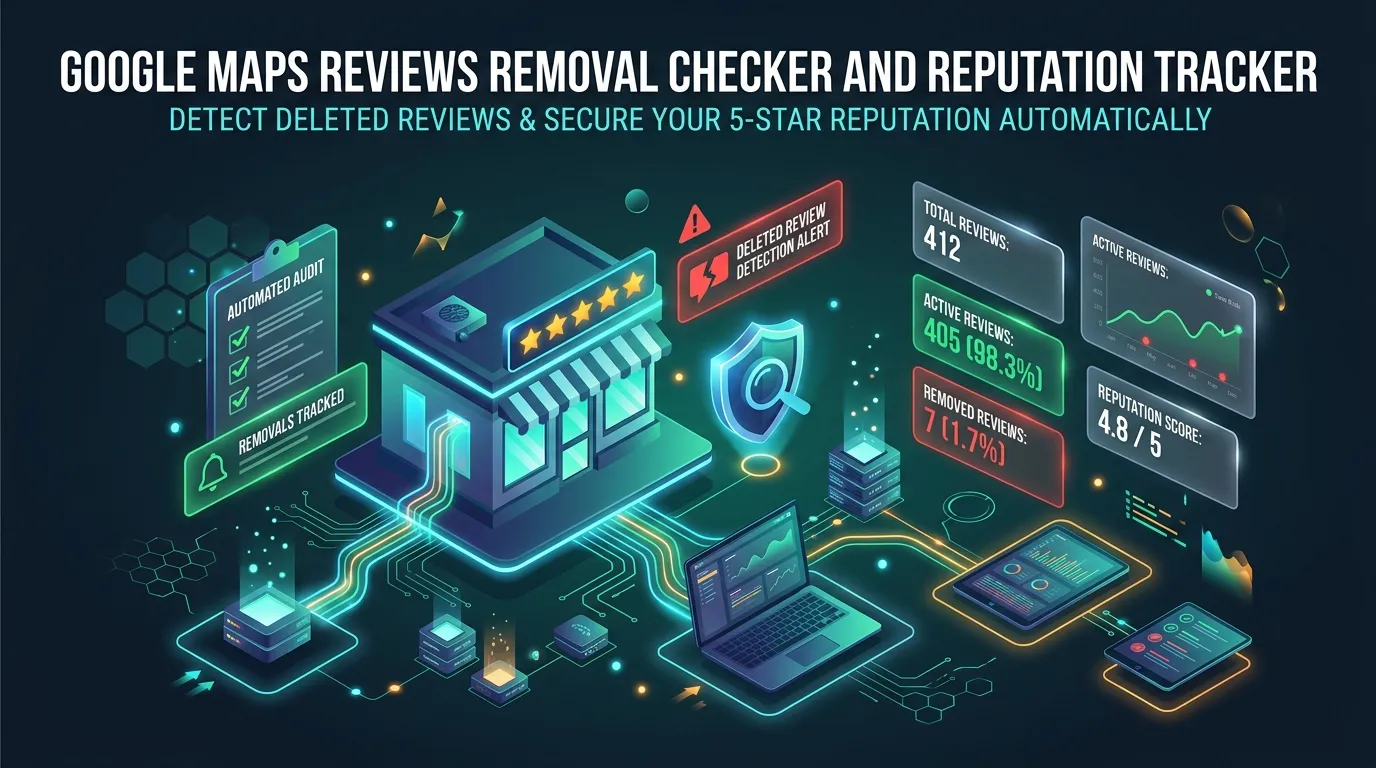 Google Maps Reviews Removal Checker & Reputation Tracker by UnitBytes