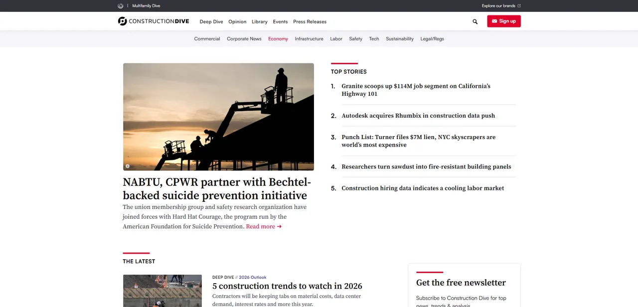 Construction Dive Scraper