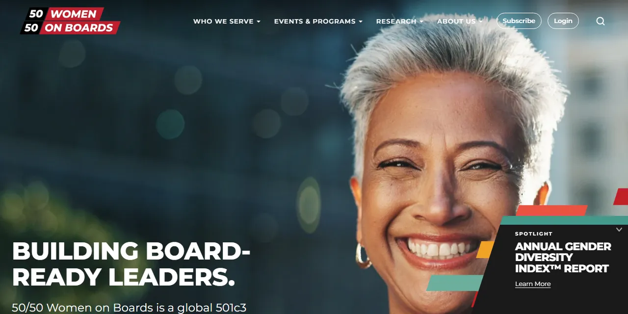 50/50 Women on Boards Scraper