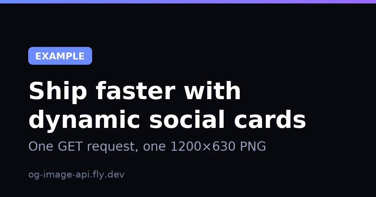 Example OG image: dark theme card