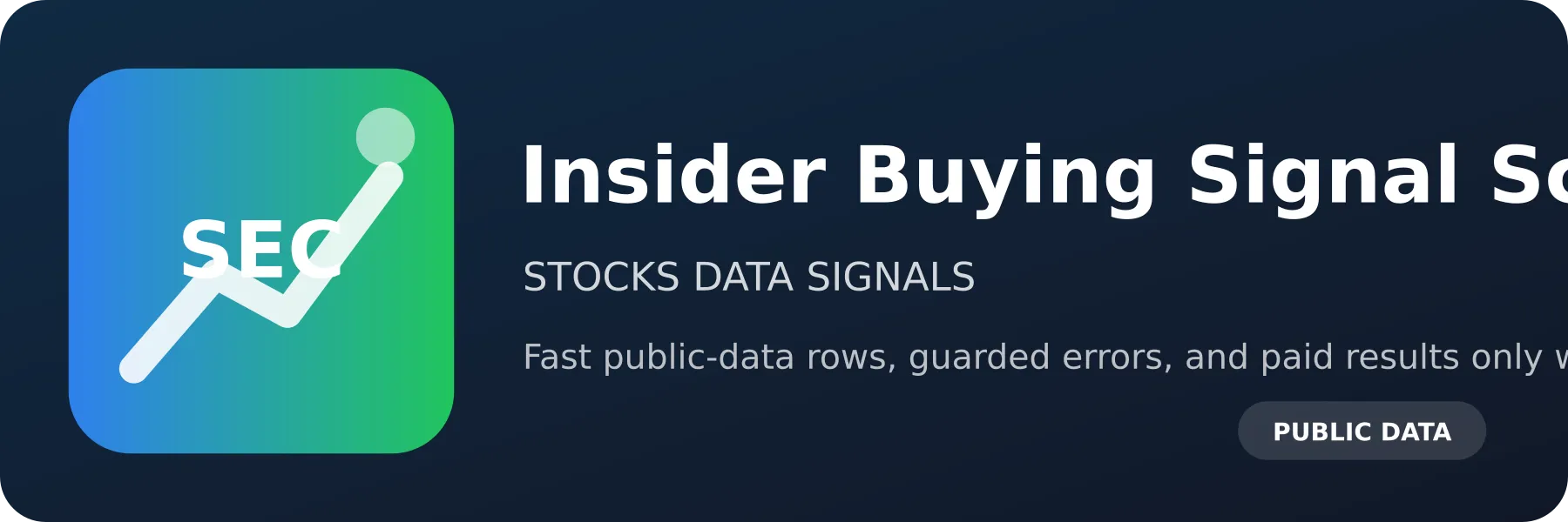 Insider Buying Signal Scraper logo