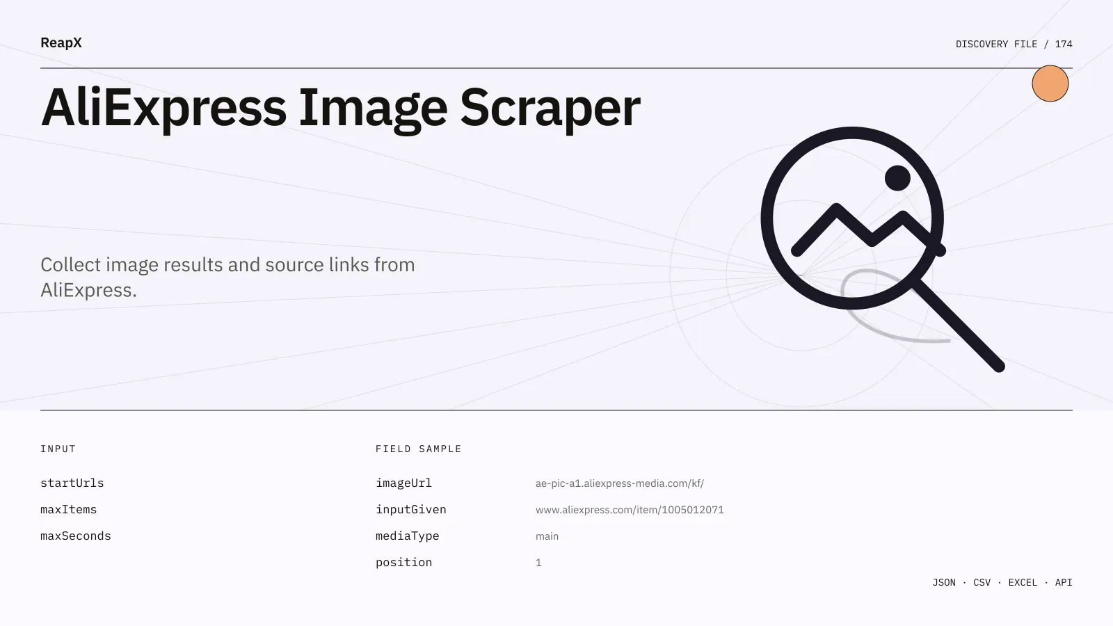 AliExpress Image Scraper interface