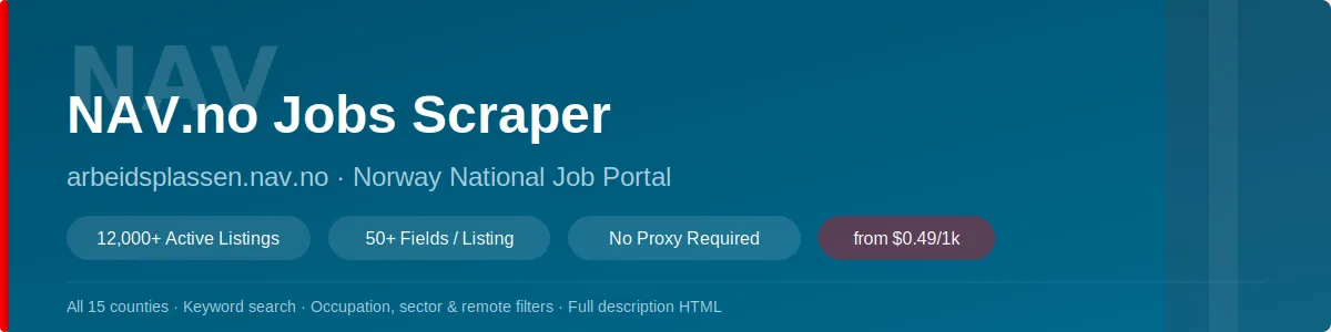 NAV.no Jobs Scraper