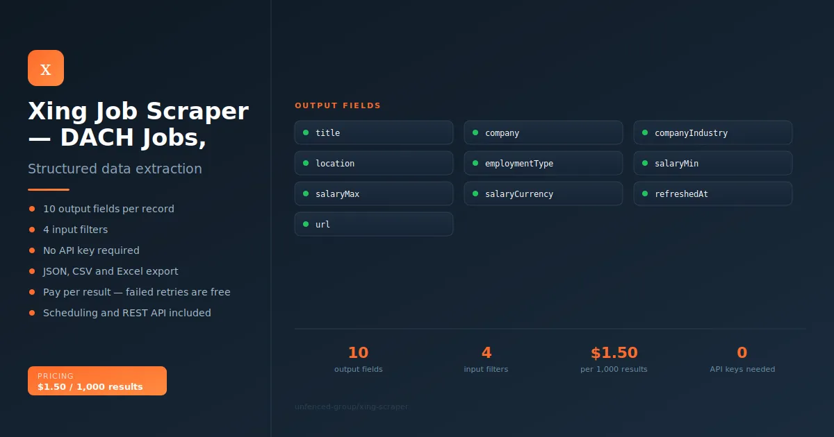 Xing.com Job Scraper